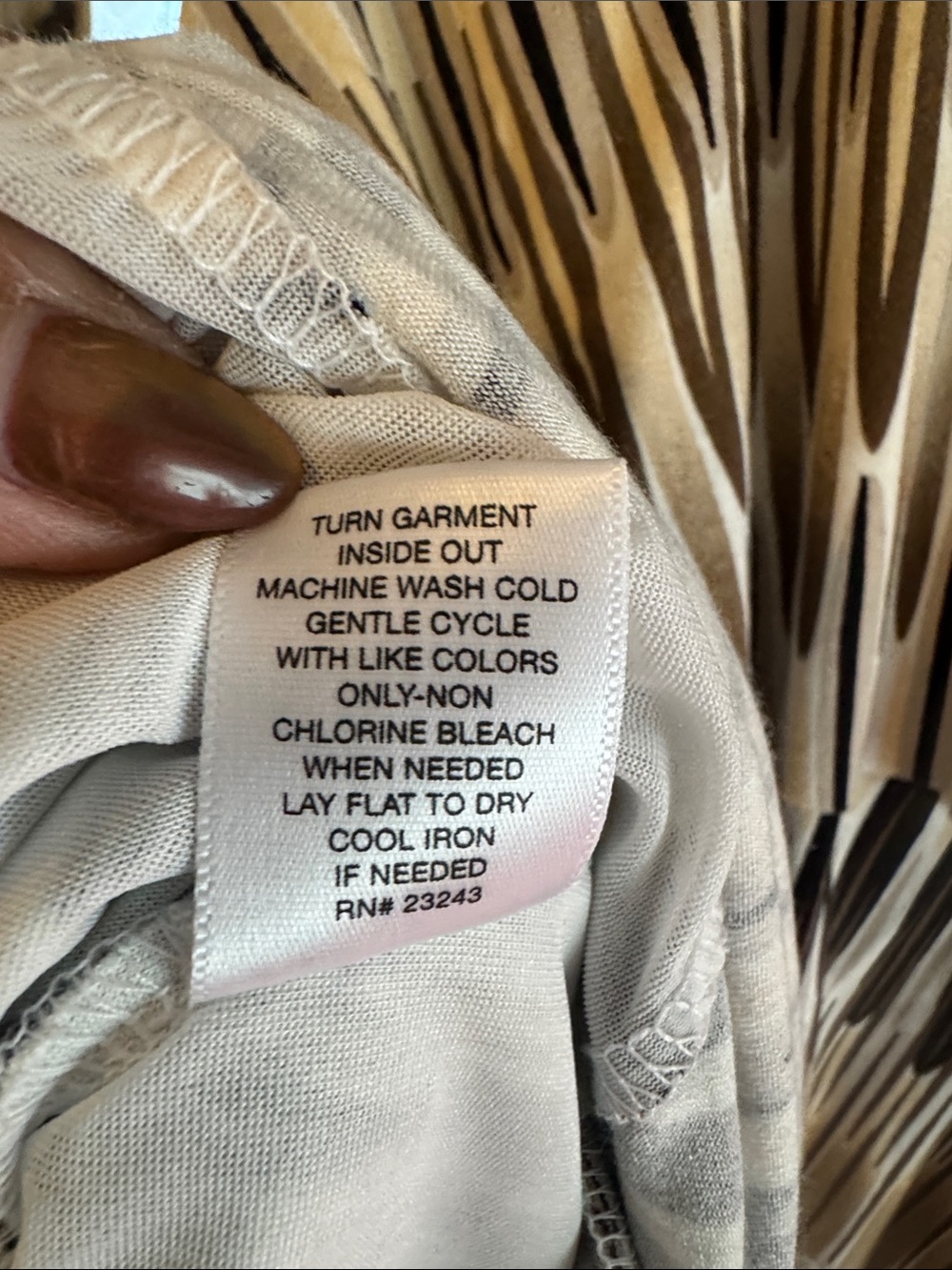 Cute New York & Company Black/Cream/Brwn Sleeveless Faux-Wrap Dress Tiered Skirt - Picture 8 of 8